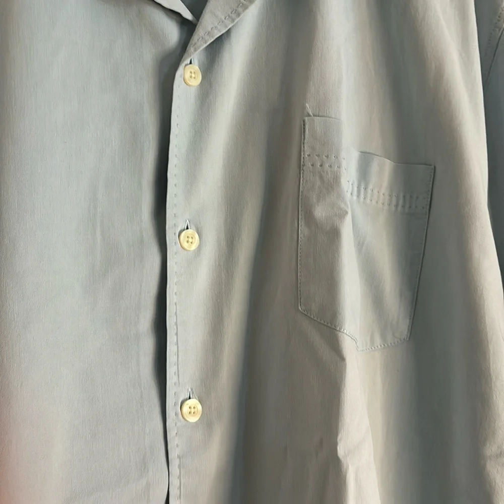 Tommy Bahama baby blue mens button up
